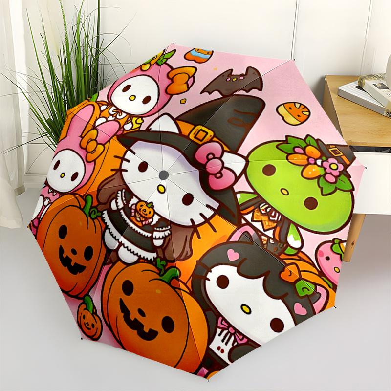 1pc Hello Kitty Halloween Pumpkin Carving Automatic Opening/Closing Umbrella with Foldable Design, 8-Bone Iron Frame Outdoor Umbrella for Festive Gift
1pc Hello Kitty Halloween Pumpkin Carving Automatic Opening/Closing Umbrella with Foldable Design, 8-Bone Iron Frame Outdoor Umbrella for Festive Gift