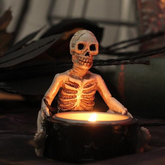 Подсвечник в виде скелета ведьмы Yousheng Halloween, готическая подставка для свечей в виде скелета, ароматизированная чайная свеча, подсвечник, украшение для стола D
Подсвечник в виде скелета ведьмы Yousheng Halloween, готическая подставка для свечей в виде скелета, ароматизированная чайная свеча, подсвечник, украшение для стола D