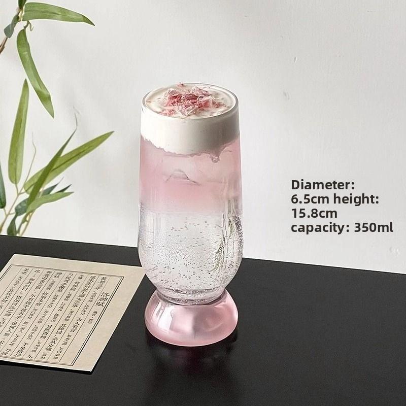 Pink Mountain View Glass Cup High Value Cocktail Tea Juice Bubble Creative Water Bottle 350ml
Pink Mountain View Glass Cup High Value Cocktail Tea Juice Bubble Creative Water Bottle 350ml