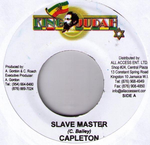 7inch Record CAPLETON - Slave Master NONE King Judah Jamaica Reggae, Ska & Dub Used
7inch Record CAPLETON - Slave Master NONE King Judah Jamaica Reggae, Ska & Dub Used