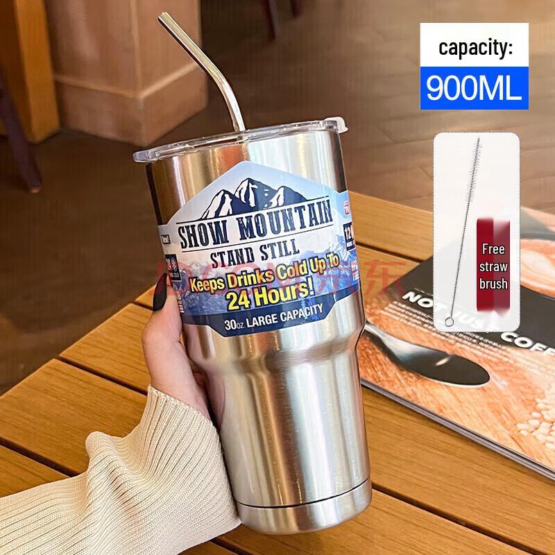 Baijie 304 Stainless Steel Large Capacity Insulated Tumbler with Straw
Baijie 304 Stainless Steel Large Capacity Insulated Tumbler with Straw