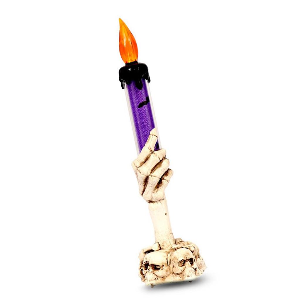 Halloween Flameless Candle Festival Adornment Glowing Candlestick Party Prop Centerpiece Decor Skeleton Shaped Prop for Home
Halloween Flameless Candle Festival Adornment Glowing Candlestick Party Prop Centerpiece Decor Skeleton Shaped Prop for Home