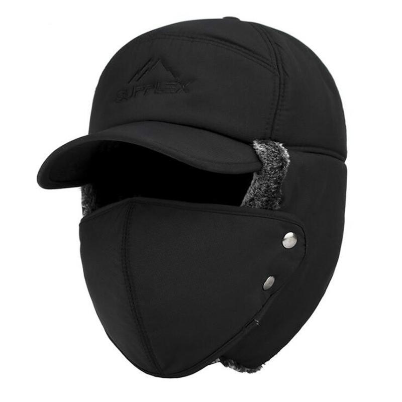Trend Winter Thermal Bomber Hats Men Women Fashion Ear Protection Face Windproof Ski Cap Velvet Thicken Couple
Trend Winter Thermal Bomber Hats Men Women Fashion Ear Protection Face Windproof Ski Cap Velvet Thicken Couple