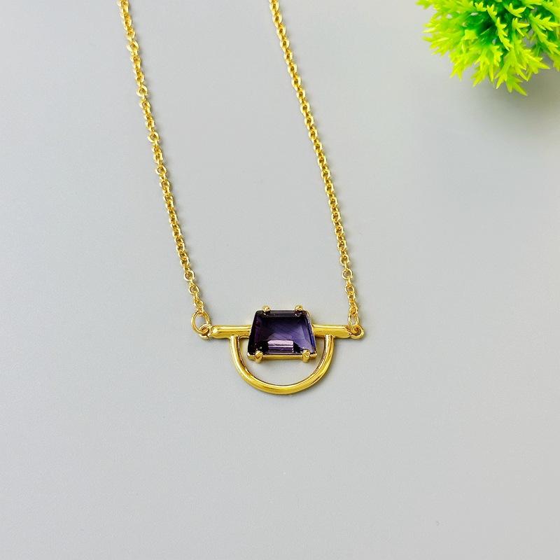 Fashion High Sense Geometric Needle Stud Earrings Temperament Zircon Half Circle Necklace Fashion Collarbone Chain
Fashion High Sense Geometric Needle Stud Earrings Temperament Zircon Half Circle Necklace Fashion Collarbone Chain