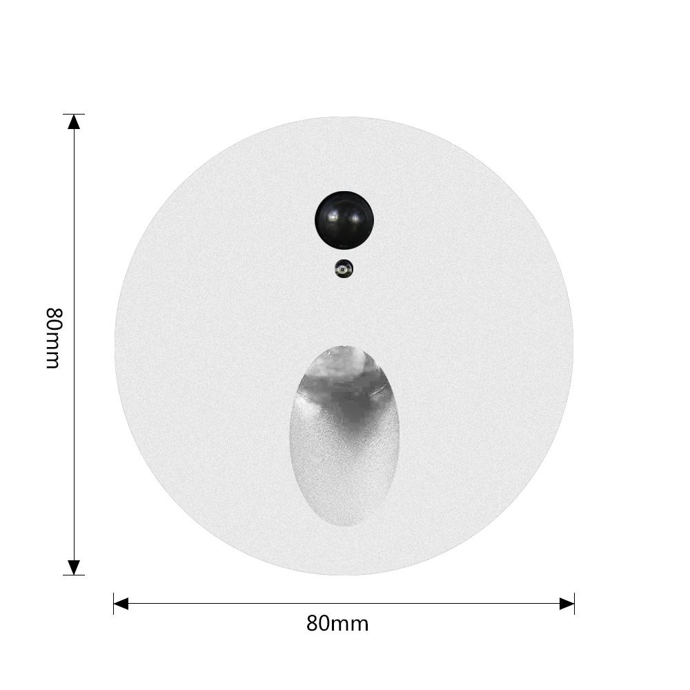 Led Stair Light Motion Sensor Wall Lamp Recessed Round Night Lights with 60mm Box for Step Balcony Kitchen Bedroom Closet білий
Led Stair Light Motion Sensor Wall Lamp Recessed Round Night Lights with 60mm Box for Step Balcony Kitchen Bedroom Closet білий
