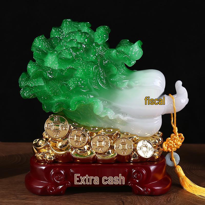 Prosperity Jade Cabbage Ornament: Perfect for Living Room, Entryway, or Office Desk - Ideal Housewarming or Opening Gift
Prosperity Jade Cabbage Ornament: Perfect for Living Room, Entryway, or Office Desk - Ideal Housewarming or Opening Gift