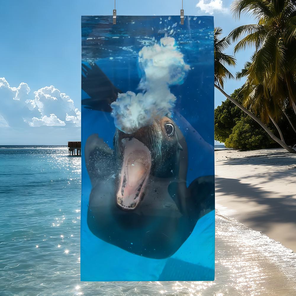 The Cute Small Sea lion Towel Quick Drying Beach Towels Are Suitable For Swimming Pools Camping Yoga And The Gym W40*H60(CM)
The Cute Small Sea lion Towel Quick Drying Beach Towels Are Suitable For Swimming Pools Camping Yoga And The Gym W40*H60(CM)