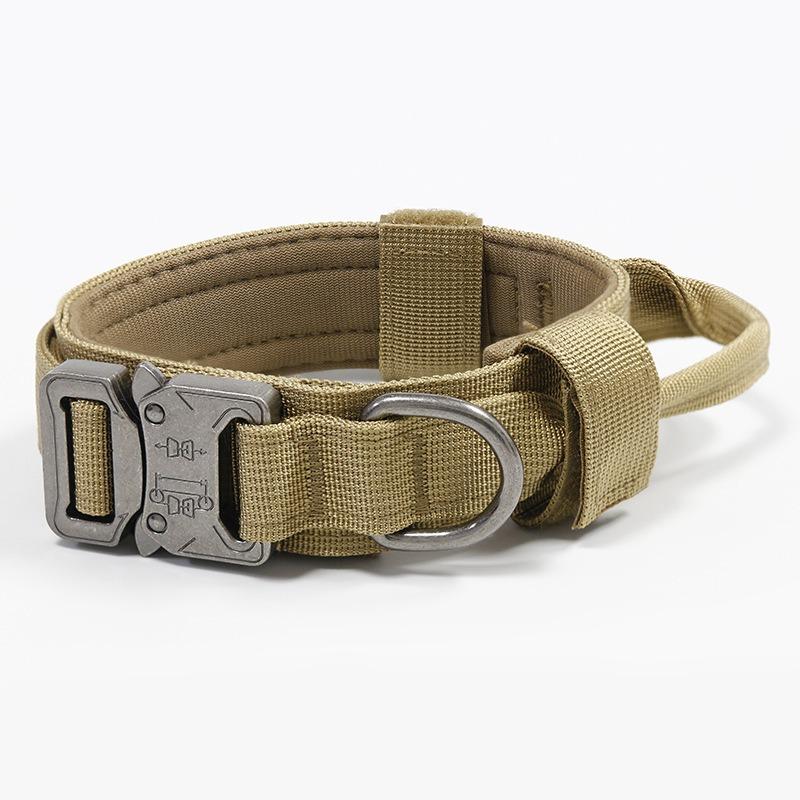Tactical Dog Collar Adjustable Military Training Nylon Dog Necklace with Control Handle Heavy Metal Buckle for Medium Large Dog XL хакі
Tactical Dog Collar Adjustable Military Training Nylon Dog Necklace with Control Handle Heavy Metal Buckle for Medium Large Dog XL хакі