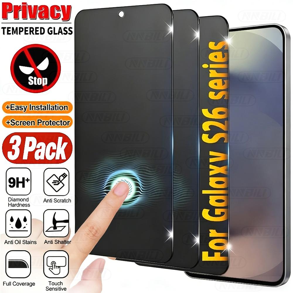3Pcs Tempered Glass Screen Protectors Offers Privacy Features And Is for Samsung Galaxy S26 Ultra Fingerprint Unlocking Anti Peeping&Galaxy S26 Edge чорний
3Pcs Tempered Glass Screen Protectors Offers Privacy Features And Is for Samsung Galaxy S26 Ultra Fingerprint Unlocking Anti Peeping&Galaxy S26 Edge чорний