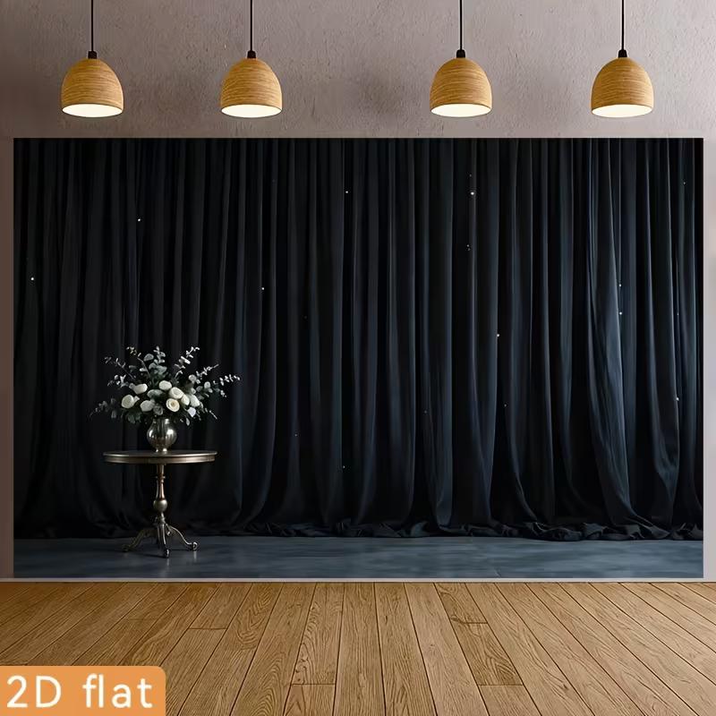 2D Sparkle Black Curtain Backdrop, Studio Photo Booth Background 47.2x31.5inch/120*80cm
2D Sparkle Black Curtain Backdrop, Studio Photo Booth Background 47.2x31.5inch/120*80cm