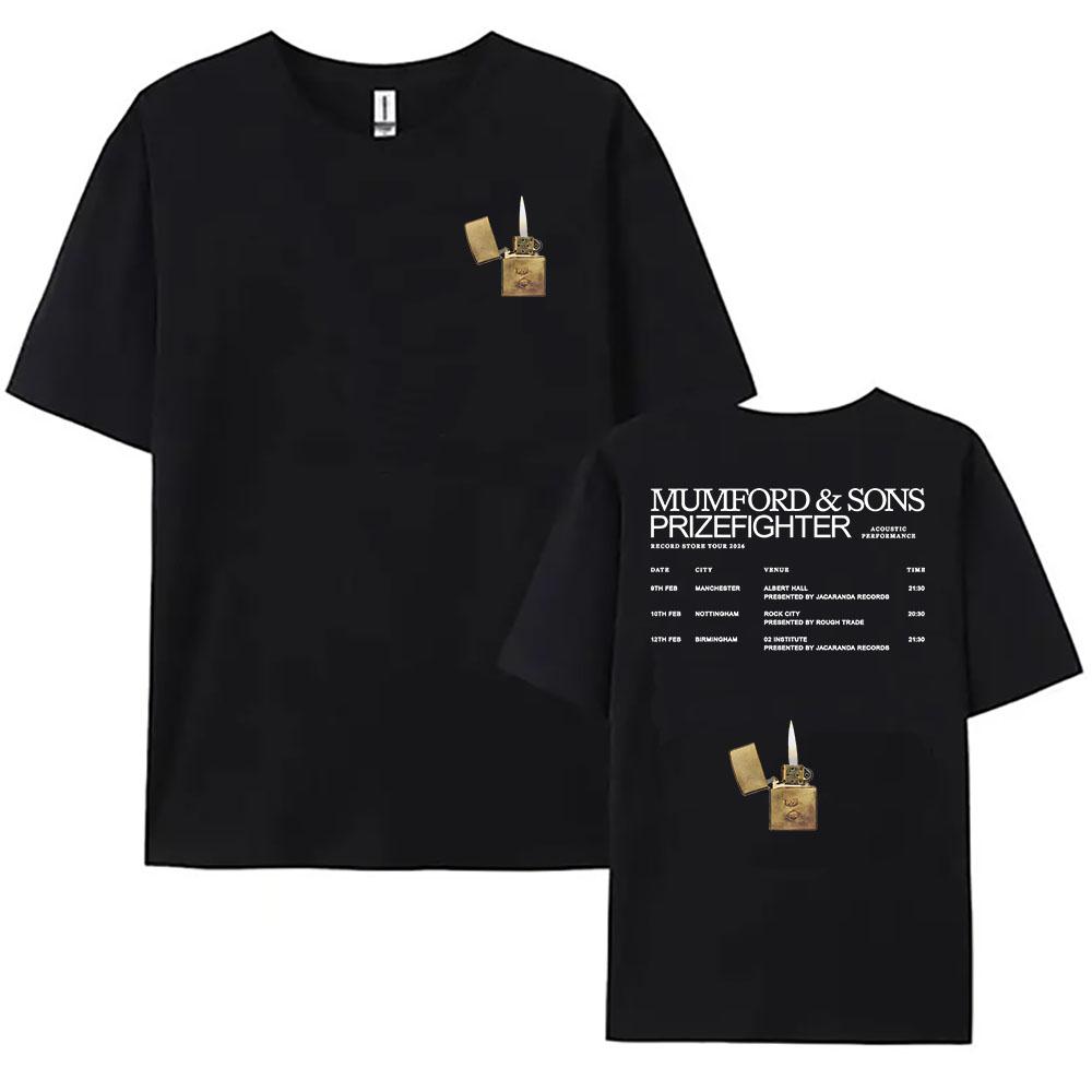 Mumford & Sons Prizefighter Tour T-shirt Women Men Clothing Cotton Short Sleeve Female Tshirts Casual Band Graphic Shirt L
Mumford & Sons Prizefighter Tour T-shirt Women Men Clothing Cotton Short Sleeve Female Tshirts Casual Band Graphic Shirt L