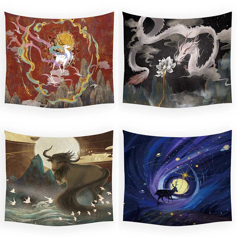 Chinese Style Flying Dragon Hanging Cloth Office Living Room Tapestry Home Wall Decoration Tapestry 100x75cm
Chinese Style Flying Dragon Hanging Cloth Office Living Room Tapestry Home Wall Decoration Tapestry 100x75cm