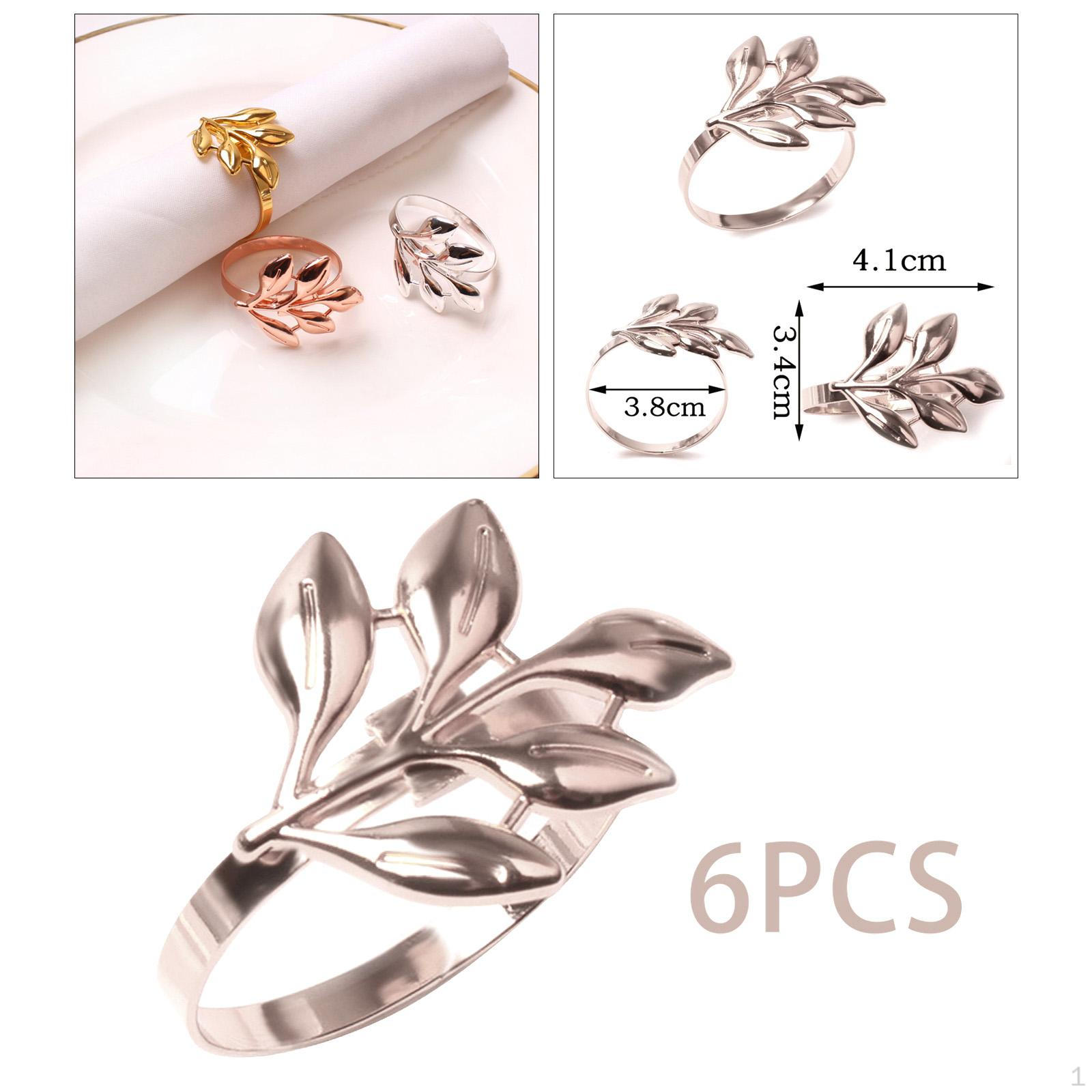 6Pcs Napkin Holder Rings Shape Table Decor Adornment Serviette Buckles for Christmas
6Pcs Napkin Holder Rings Shape Table Decor Adornment Serviette Buckles for Christmas