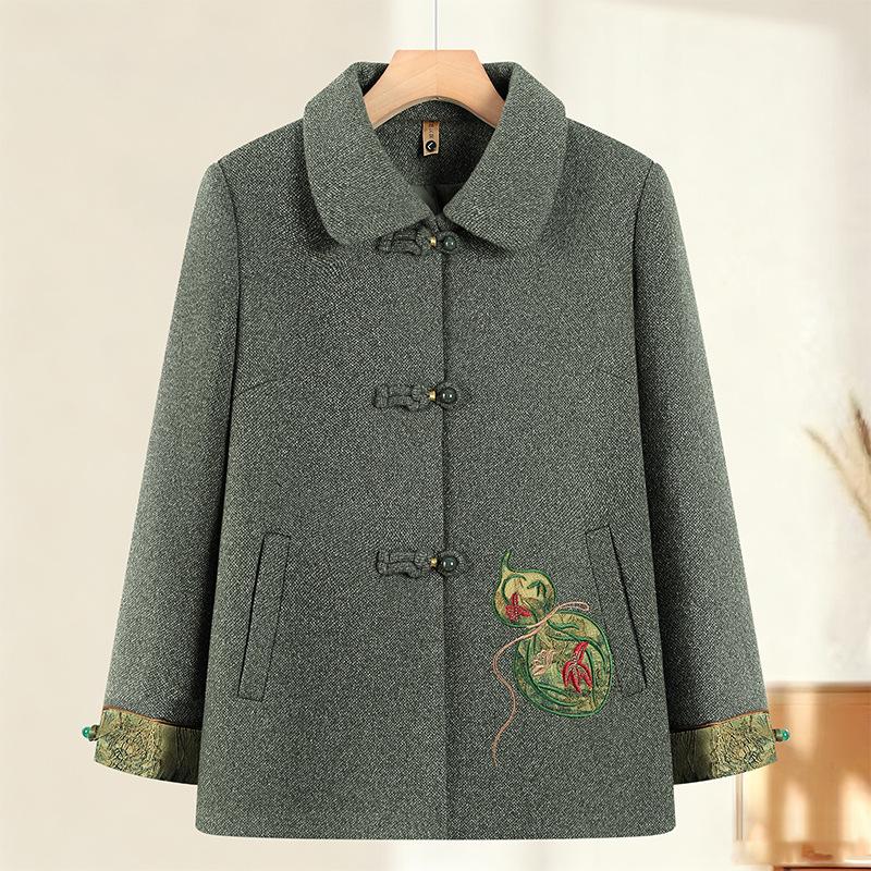 Spring/Autumn Stand Collar Tang Suit Jacket for Middle-aged & Elderly Women 4XL (140-155 lbs)
Spring/Autumn Stand Collar Tang Suit Jacket for Middle-aged & Elderly Women 4XL (140-155 lbs)