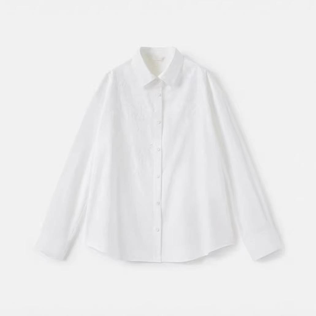 In Stock: 2026 Spring Ni Ni-Style Loose Casual Embroidered Long Sleeve Women s Shirt Medium білий
In Stock: 2026 Spring Ni Ni-Style Loose Casual Embroidered Long Sleeve Women s Shirt Medium білий