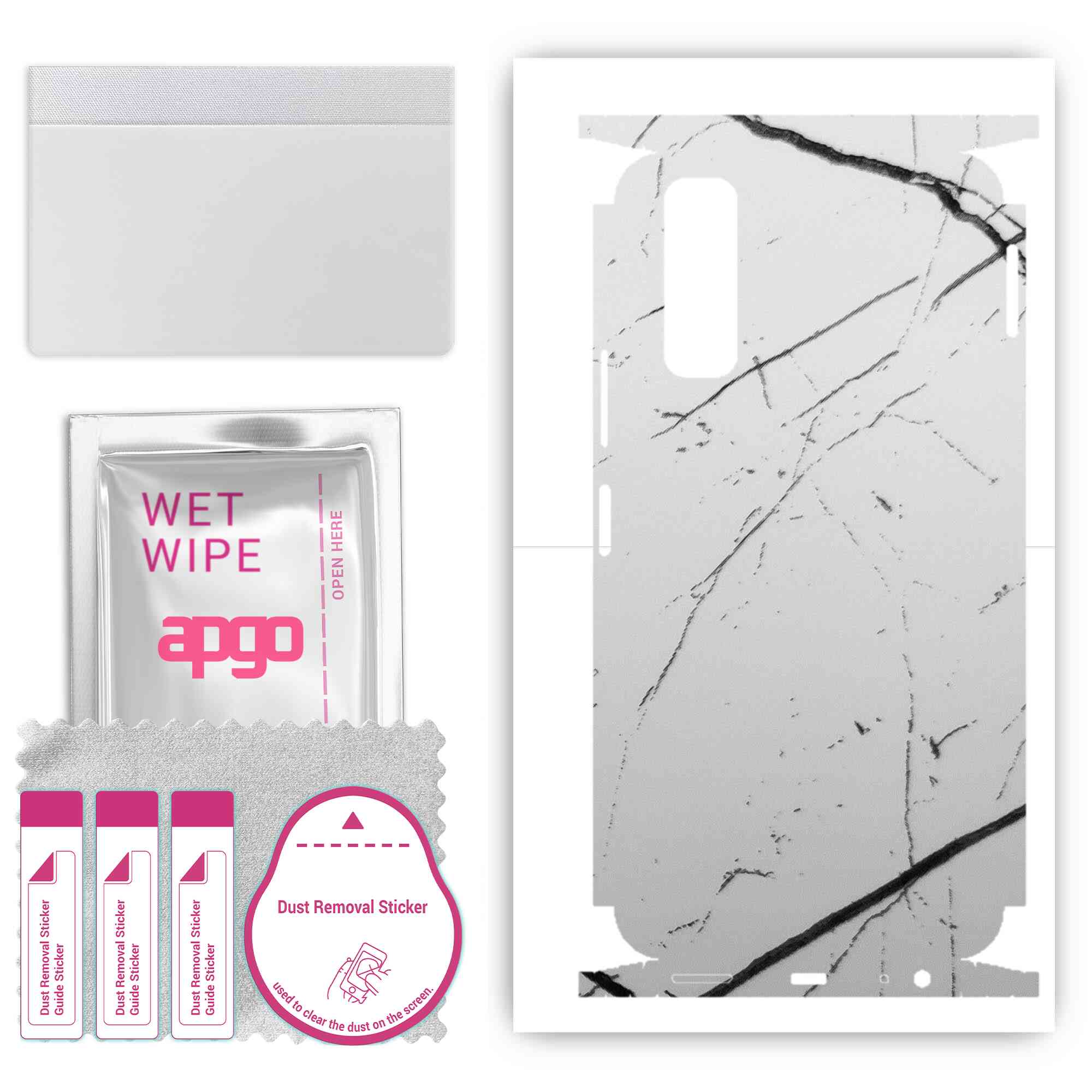 apgo Protective Skin Sticker for the back+sides compatible with vivo Y51s, Full Wrap Film, Foil, Vinyl - Pattern White Marble
apgo Protective Skin Sticker for the back+sides compatible with vivo Y51s, Full Wrap Film, Foil, Vinyl - Pattern White Marble
