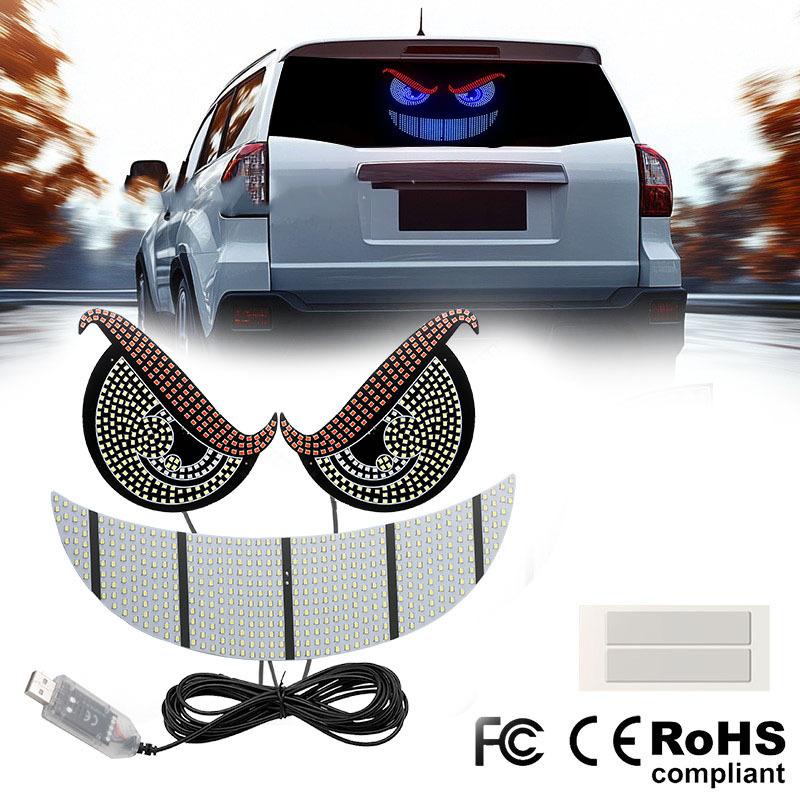 Car Back Window expression lights LED Strips Light Panel Car Windshield Display Devil s Eye Decorative Lamps USB Plug Lighting XL12
Car Back Window expression lights LED Strips Light Panel Car Windshield Display Devil s Eye Decorative Lamps USB Plug Lighting XL12