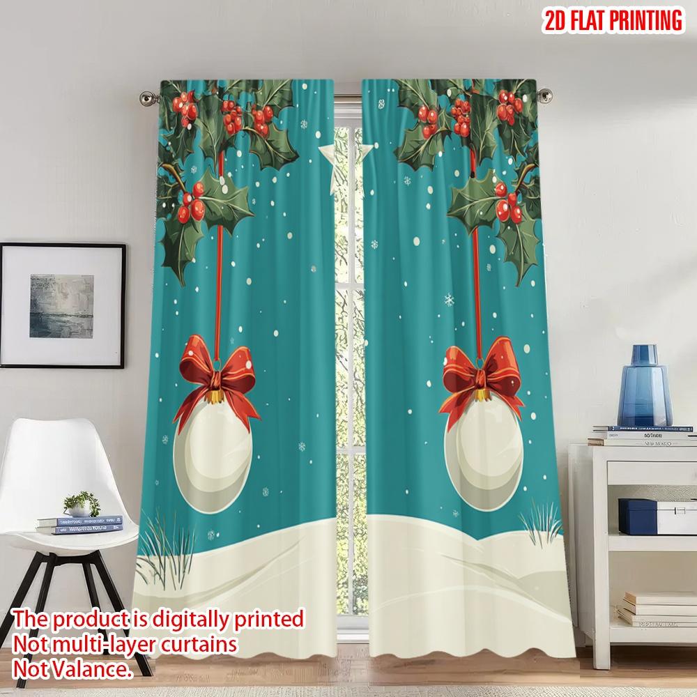 2pcs 2D flat printing Fashionable Christmas curtains Christmas Holiday Star Bow Ornaments Digital Printed Polyester Drapes 100*130 Rod Pocket 1pcs
2pcs 2D flat printing Fashionable Christmas curtains Christmas Holiday Star Bow Ornaments Digital Printed Polyester Drapes 100*130 Rod Pocket 1pcs