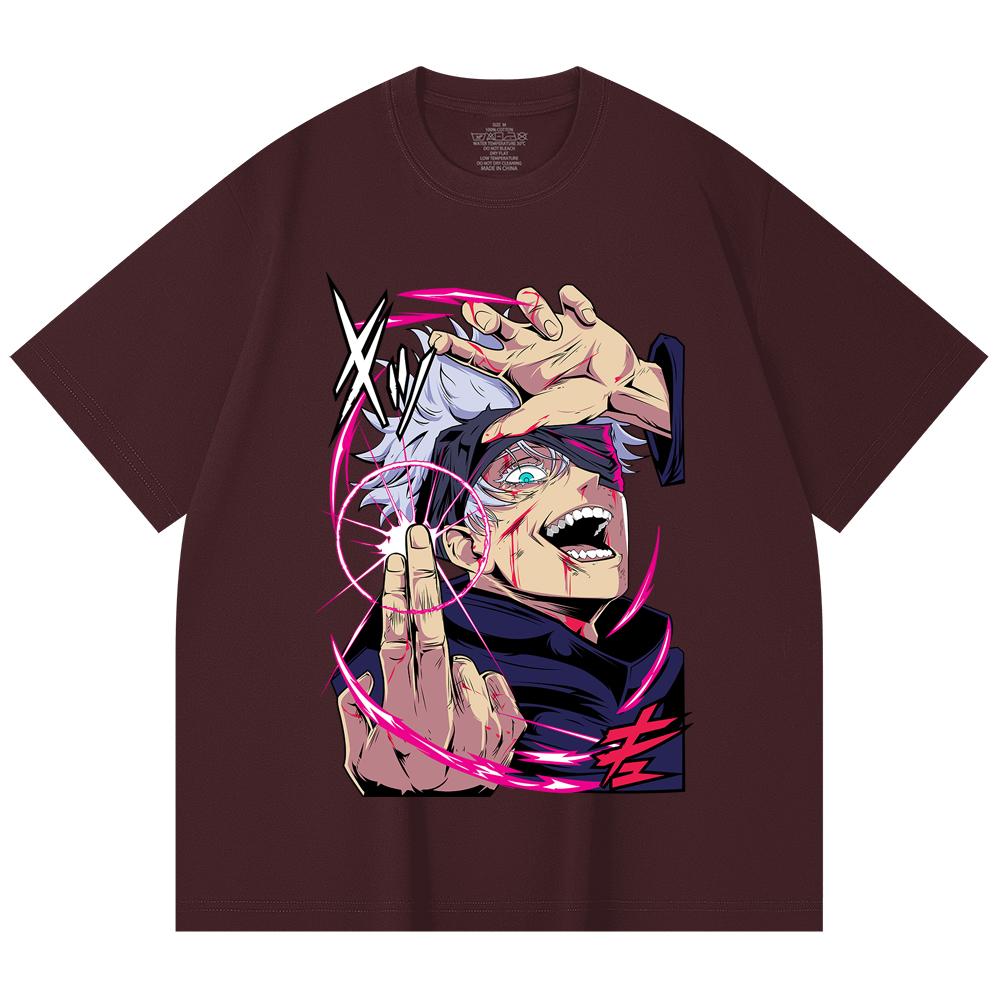 230 Gsm 100% Cotton Jujutsu Kaisen V19 Gojo Print Unisex Heavy Cotton T Shirt 2XL вина червоного кольору
230 Gsm 100% Cotton Jujutsu Kaisen V19 Gojo Print Unisex Heavy Cotton T Shirt 2XL вина червоного кольору
