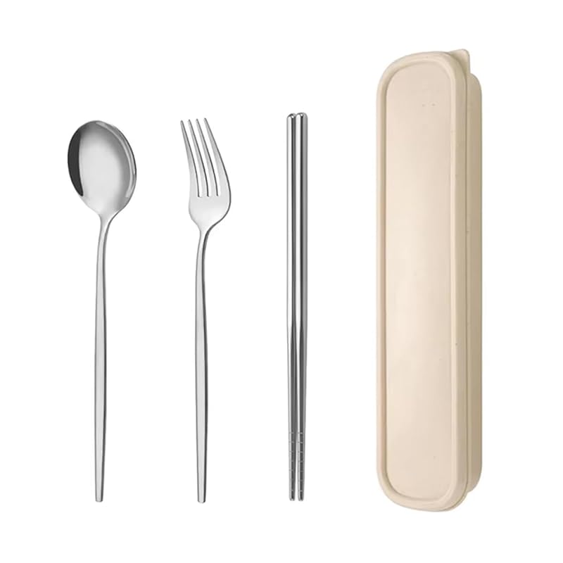 Hive Mind cutlery set camp outdoor tableware chopsticks spoon fork knife For 1 person stainless (Silver)
Hive Mind cutlery set camp outdoor tableware chopsticks spoon fork knife For 1 person stainless (Silver)