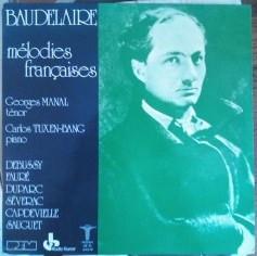 LP Record GEORGES MANAL CARLOS TUXENBANG Baudelaire Mlodies Franaises REMN10991 REM France Classical Used
LP Record GEORGES MANAL CARLOS TUXENBANG Baudelaire Mlodies Franaises REMN10991 REM France Classical Used