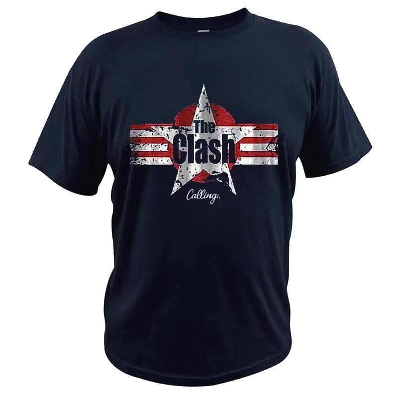 The Clash Band Flag T-Shirt Punk Rock Band Men s T Shirt Cool Casual Summer Breathable 100% Cotton Top M
The Clash Band Flag T-Shirt Punk Rock Band Men s T Shirt Cool Casual Summer Breathable 100% Cotton Top M