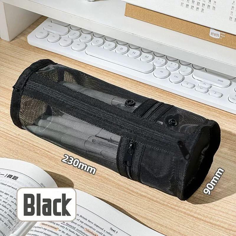 Clear Stationery Bag Minimalist Mesh Pencil Case Standing Pen Holder Foldable Portable Pen Bag For Office Stationery Storage S чорний
Clear Stationery Bag Minimalist Mesh Pencil Case Standing Pen Holder Foldable Portable Pen Bag For Office Stationery Storage S чорний