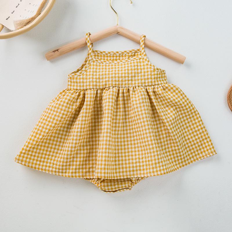 Новый летний стиль 2025 года Детский ромпер из клетчатого ситца 86 (12-18M) жёлтый
Новый летний стиль 2025 года Детский ромпер из клетчатого ситца 86 (12-18M) жёлтый