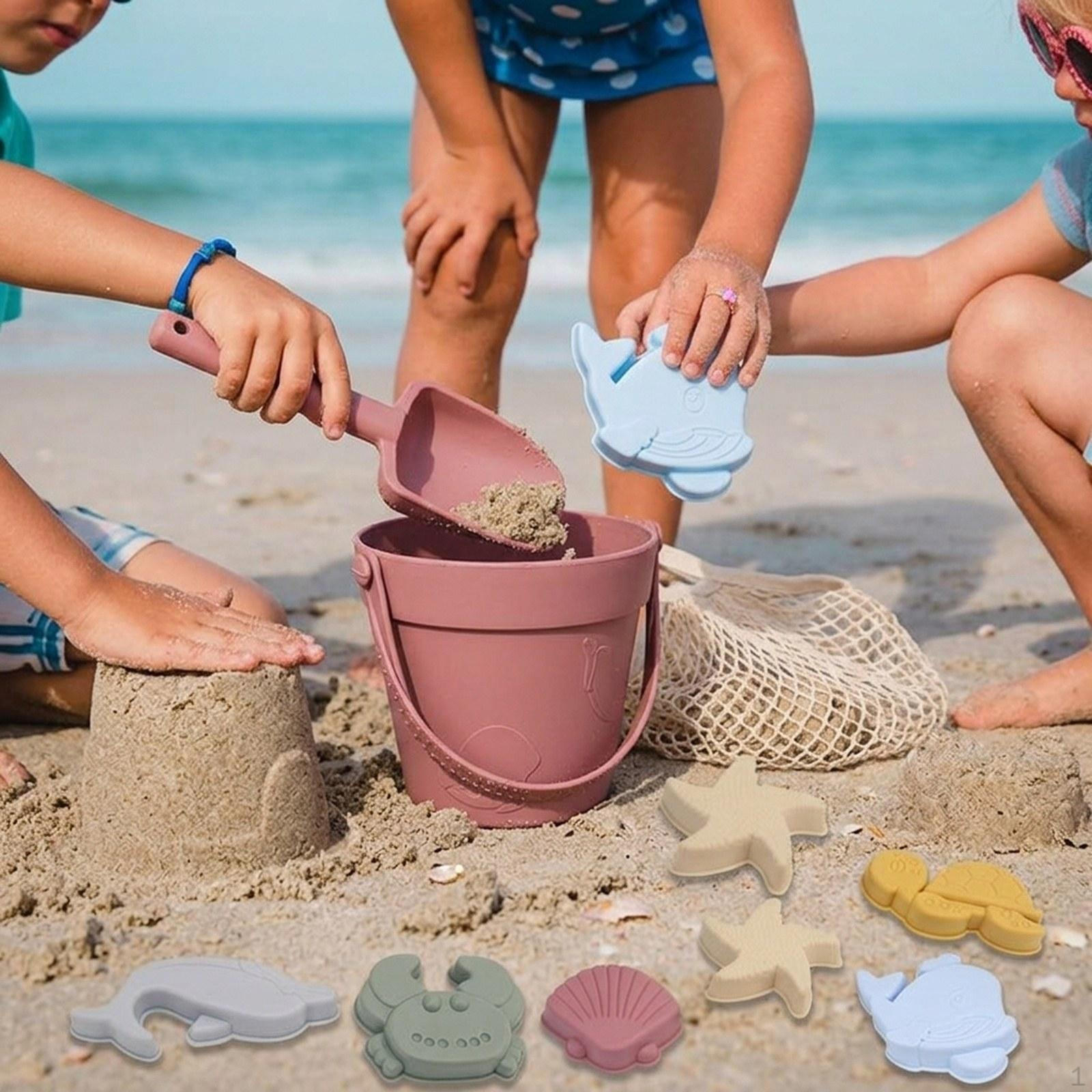 Toy Set for The Beach And 6 Modern Sand Toys Babies, Ideal Pool Summer. Pink
Toy Set for The Beach And 6 Modern Sand Toys Babies, Ideal Pool Summer. Pink