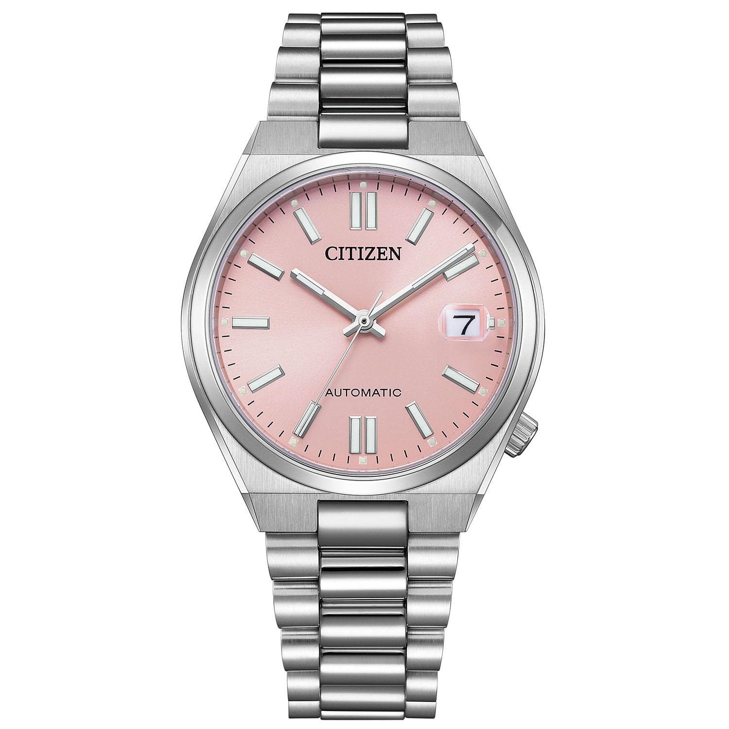 Citizen TSUYOSA 37mm Automatic Watch with Date Pink and Business Simple Mechanical Luxury Silver See-Through Back, Waterproof, Display, Silver, Style,
Citizen TSUYOSA 37mm Automatic Watch with Date Pink and Business Simple Mechanical Luxury Silver See-Through Back, Waterproof, Display, Silver, Style,