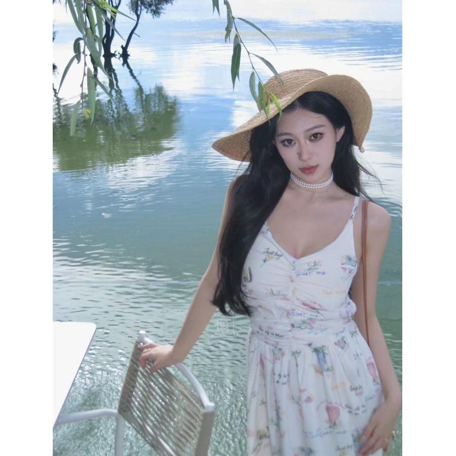 Sexy V-neck Floral Suspender Dress for Women In Summer Lace-up Waistless Sleeveless Backless A-line Long Skirt XL
Sexy V-neck Floral Suspender Dress for Women In Summer Lace-up Waistless Sleeveless Backless A-line Long Skirt XL