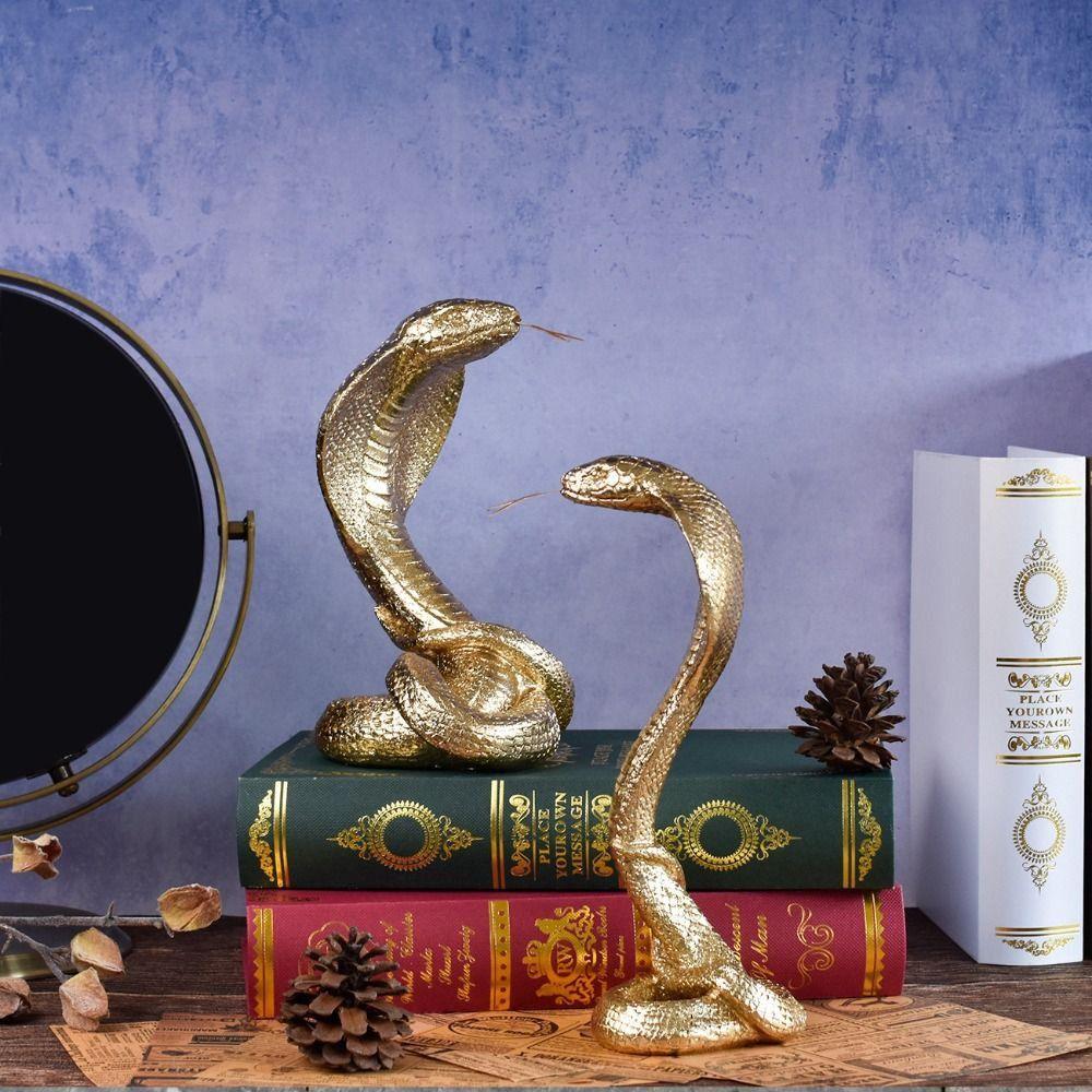 Funny Lucky Snake Statue Resin Crafts Simulation Animal Sculpture Cobra Figurine Desktop Office S
Funny Lucky Snake Statue Resin Crafts Simulation Animal Sculpture Cobra Figurine Desktop Office S