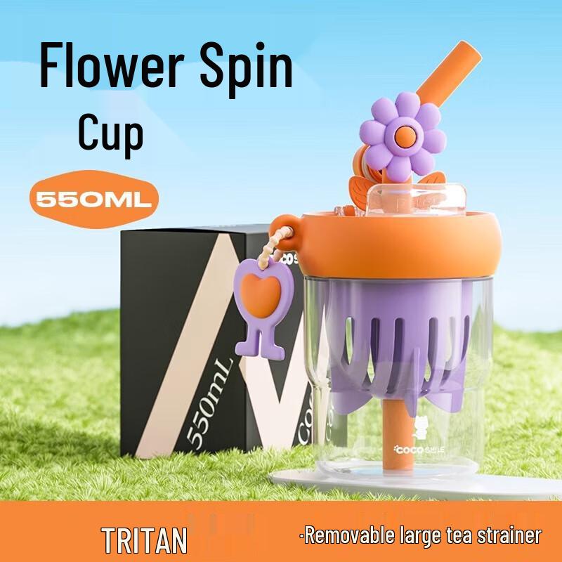 COCO Flower Tritan Portable Cup 550ml
COCO Flower Tritan Portable Cup 550ml