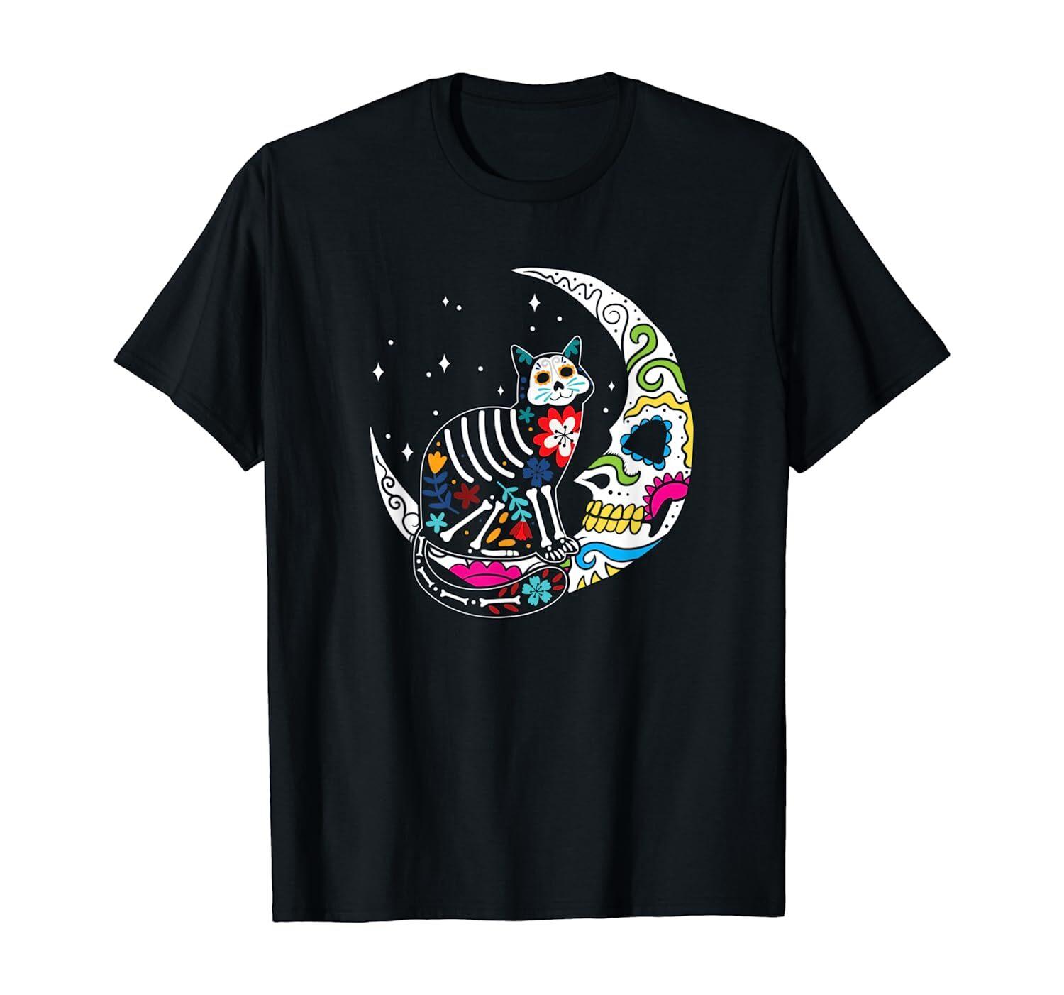 USA Sugar Skull Cat And Moon Clothing Men Women Day of The Dead T-Shirt 5XL різнокольоровий
USA Sugar Skull Cat And Moon Clothing Men Women Day of The Dead T-Shirt 5XL різнокольоровий