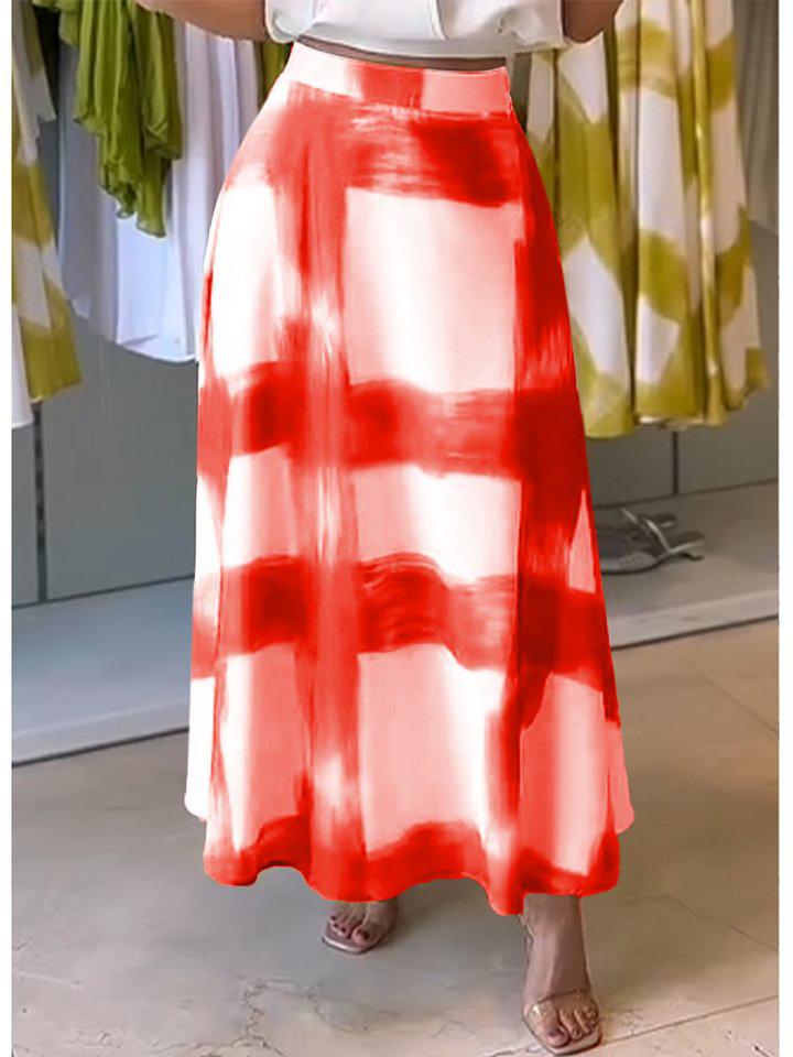 Elegant European Women s 2025 Plaid Long A-line Skirt L червоний
Elegant European Women s 2025 Plaid Long A-line Skirt L червоний