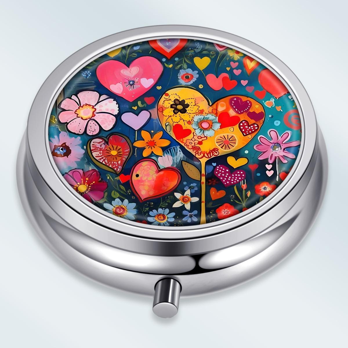 Portable Pill Box with 3 Compartments, Mini Metal Medicine Organizer Case, Cute Printed Pill Container for Vitamins, Pills, Jewelry, Travel, Daily Use разноцветный
Portable Pill Box with 3 Compartments, Mini Metal Medicine Organizer Case, Cute Printed Pill Container for Vitamins, Pills, Jewelry, Travel, Daily Use разноцветный