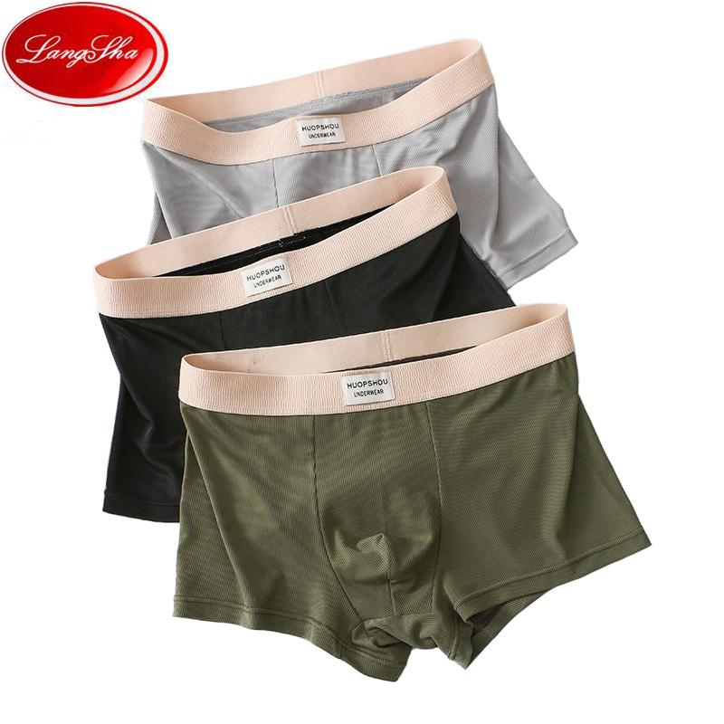 LANGSHA, комплект из 3 предметов, мужские шорты-боксеры, высокоэластичное нижнее белье, дышащие, мягкие, удобные трусы больших размеров
LANGSHA, комплект из 3 предметов, мужские шорты-боксеры, высокоэластичное нижнее белье, дышащие, мягкие, удобные трусы больших размеров