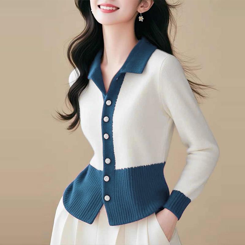 ZANZEA Жіночі трикотажні сорочки з лацканами, довгим рукавом та контрастним кольором 4XL синій
ZANZEA Жіночі трикотажні сорочки з лацканами, довгим рукавом та контрастним кольором 4XL синій