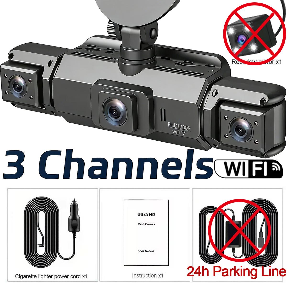 WiFi 4 Lens Dash Cam 1080P HD Car Camera Front Rear Left Right 4-Way Recording Night Vision 24H Parking Mode 360° Full View DVR No SD Card
WiFi 4 Lens Dash Cam 1080P HD Car Camera Front Rear Left Right 4-Way Recording Night Vision 24H Parking Mode 360° Full View DVR No SD Card