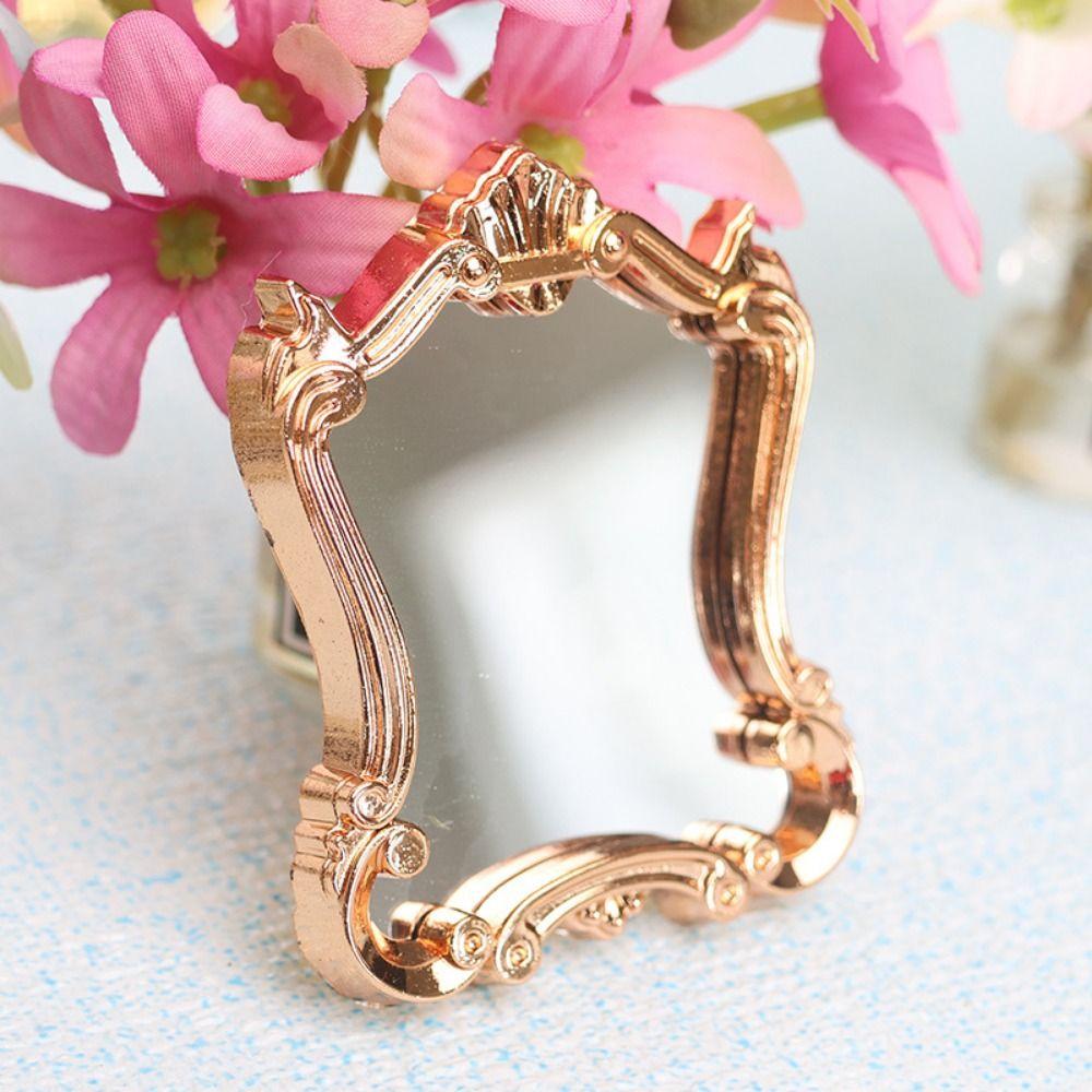 Pretend Play DollHouse Mirror Model Mini OB11 Simulation Handle Mirror Girls рожевий колір золота
Pretend Play DollHouse Mirror Model Mini OB11 Simulation Handle Mirror Girls рожевий колір золота