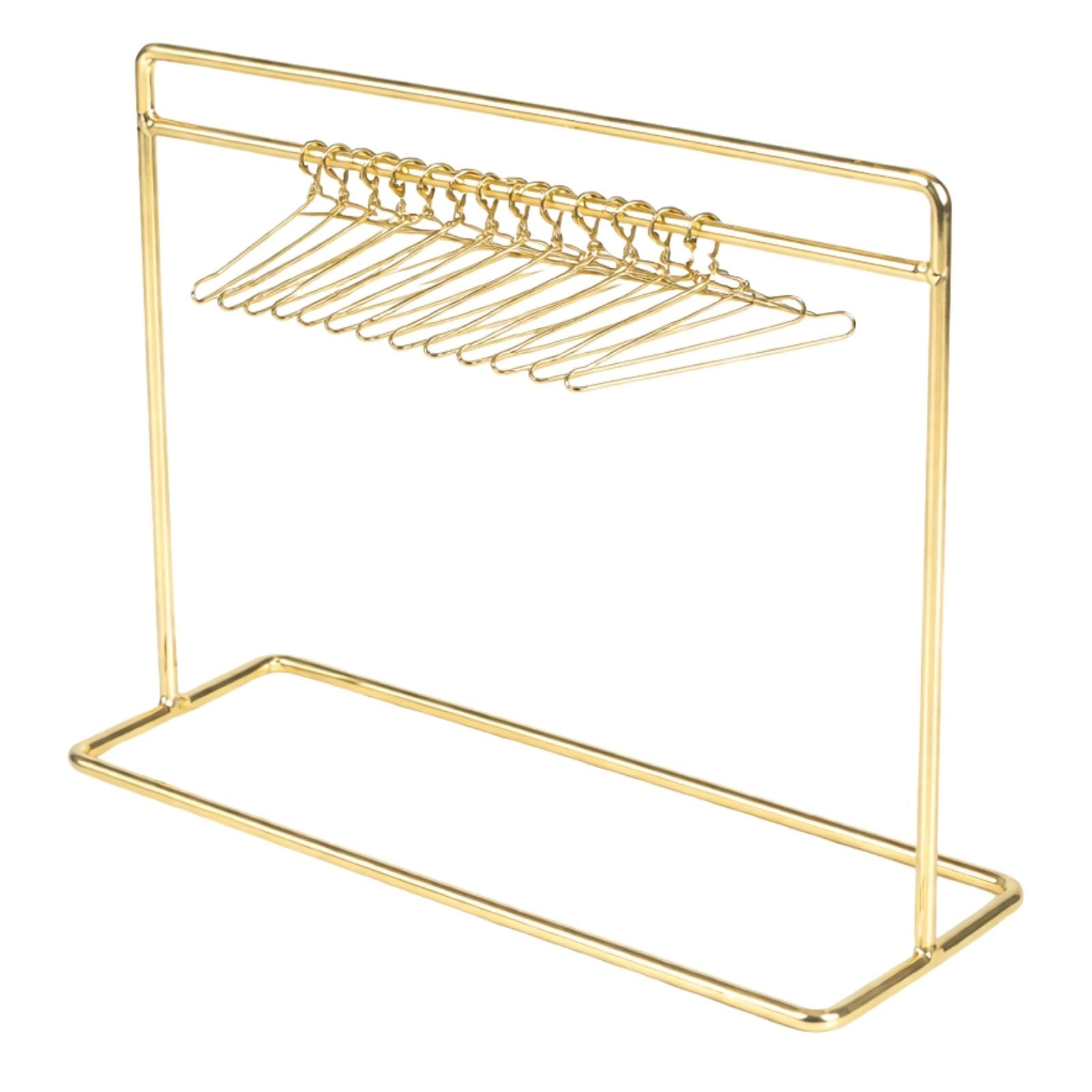 All Trust Doll Hanger Rack, Doll Closet, Miniature, Dress-Up Doll, Includes 10 Hangers (Gold)
All Trust Doll Hanger Rack, Doll Closet, Miniature, Dress-Up Doll, Includes 10 Hangers (Gold)