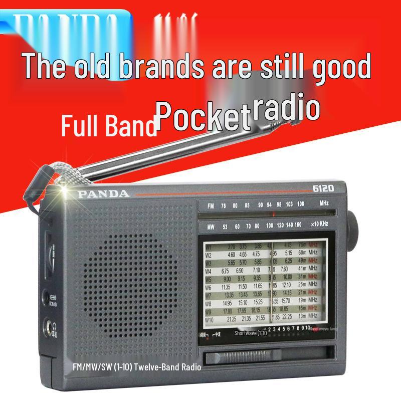 PANDA 6120 Vintage Portable Full-Band Radio for Seniors - Pointer Style Standard
PANDA 6120 Vintage Portable Full-Band Radio for Seniors - Pointer Style Standard