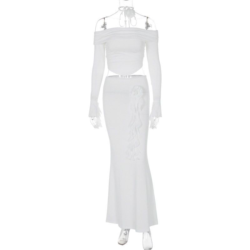 Amazon Women s Clothing 2025 Spring/Summer New Fashion Sexy Strapless Long Sleeve Top Slim Fit Skirt Set White S
Amazon Women s Clothing 2025 Spring/Summer New Fashion Sexy Strapless Long Sleeve Top Slim Fit Skirt Set White S