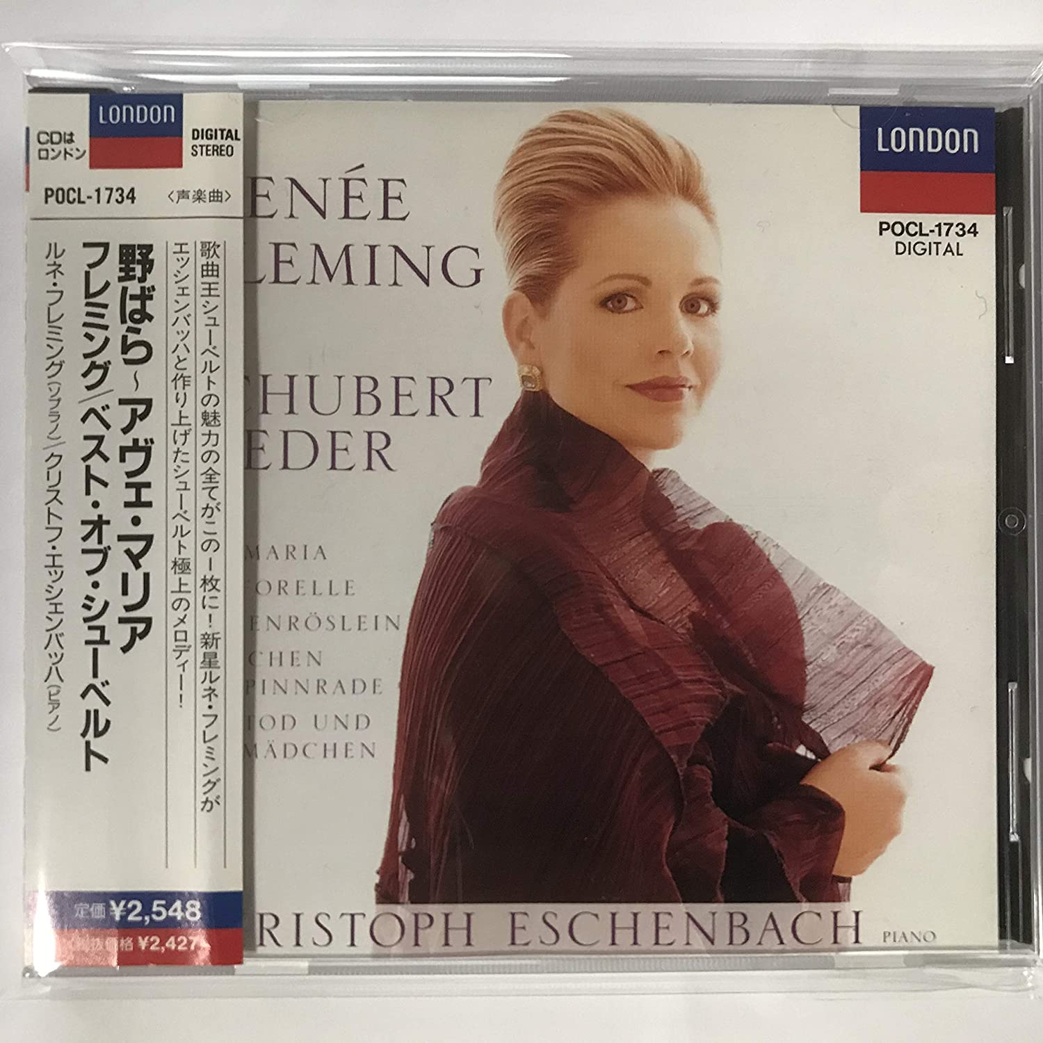 CD RENE FLEMING, CHRISTOPH ESCHENBACH; - Wild Rose -Ave Maria / Best of Schu POCL1734 Polydor Japan Classical Used
CD RENE FLEMING, CHRISTOPH ESCHENBACH; - Wild Rose -Ave Maria / Best of Schu POCL1734 Polydor Japan Classical Used