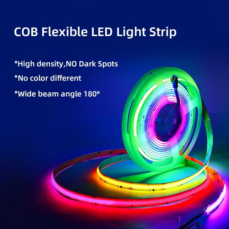 DC12V 720leds/m WS2811 Color COB RGB LED Strip Light Decor for Room Background Stairs LED 12mm PC TV backlight Neon LED Lighting 720leds&5m
DC12V 720leds/m WS2811 Color COB RGB LED Strip Light Decor for Room Background Stairs LED 12mm PC TV backlight Neon LED Lighting 720leds&5m