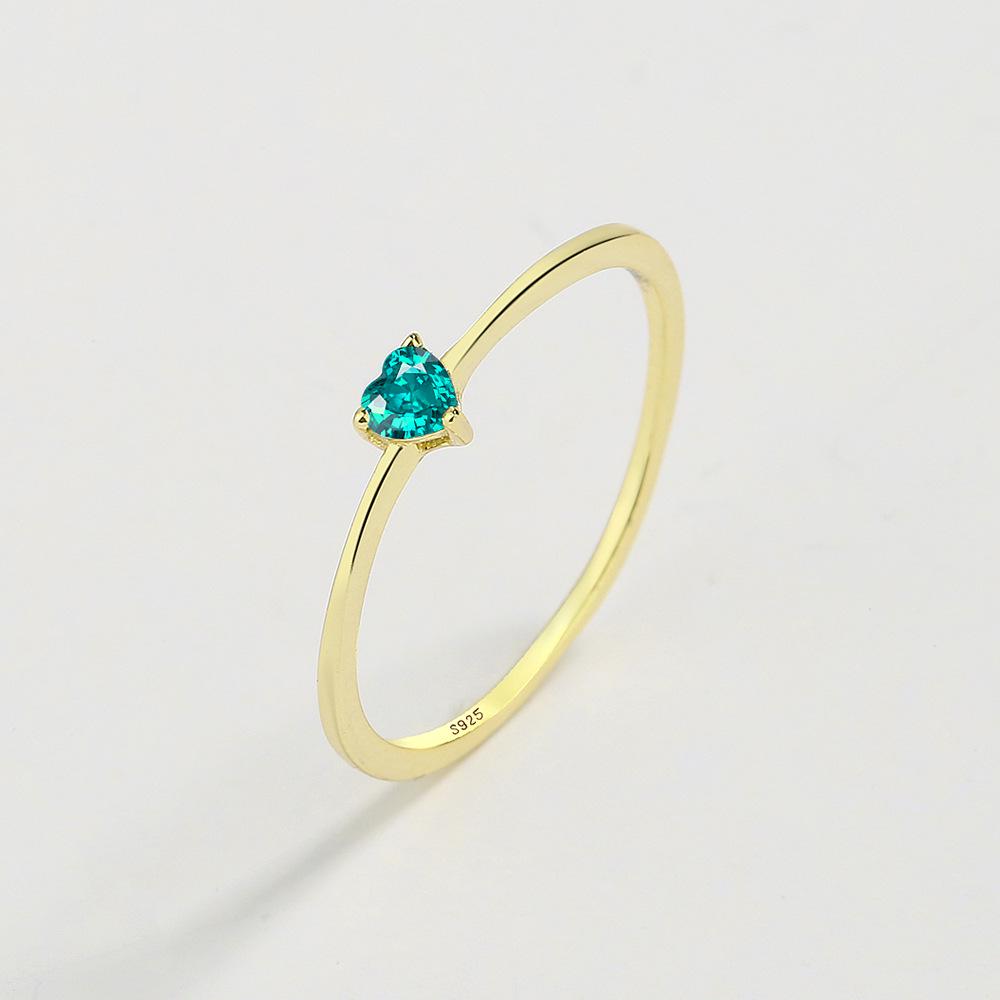 14K Gold-Plated S925 Sterling Silver Heart Ring with Imitation Paraiba Tourmaline for Women Size 8
14K Gold-Plated S925 Sterling Silver Heart Ring with Imitation Paraiba Tourmaline for Women Size 8