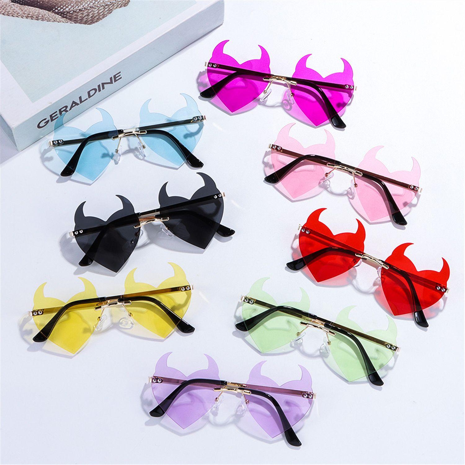 Sun Glasses UV Protection Devil Ear Heart Shape Fashion Glasses Rimless Sunglasses Rock Horn чёрный
Sun Glasses UV Protection Devil Ear Heart Shape Fashion Glasses Rimless Sunglasses Rock Horn чёрный