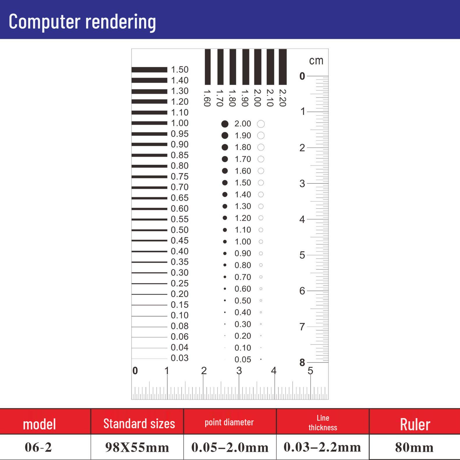 Liangtong J-06 Badge and Line Stain Measurement Ruler
Liangtong J-06 Badge and Line Stain Measurement Ruler