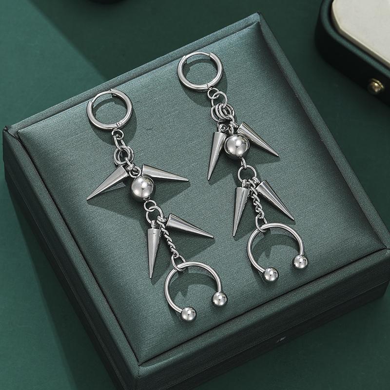 Personalized Punk Style Copper Color Chain Rivet Pendant Earrings, Women s Fashion Trend Holiday Accessories Zircon Gifts
Personalized Punk Style Copper Color Chain Rivet Pendant Earrings, Women s Fashion Trend Holiday Accessories Zircon Gifts