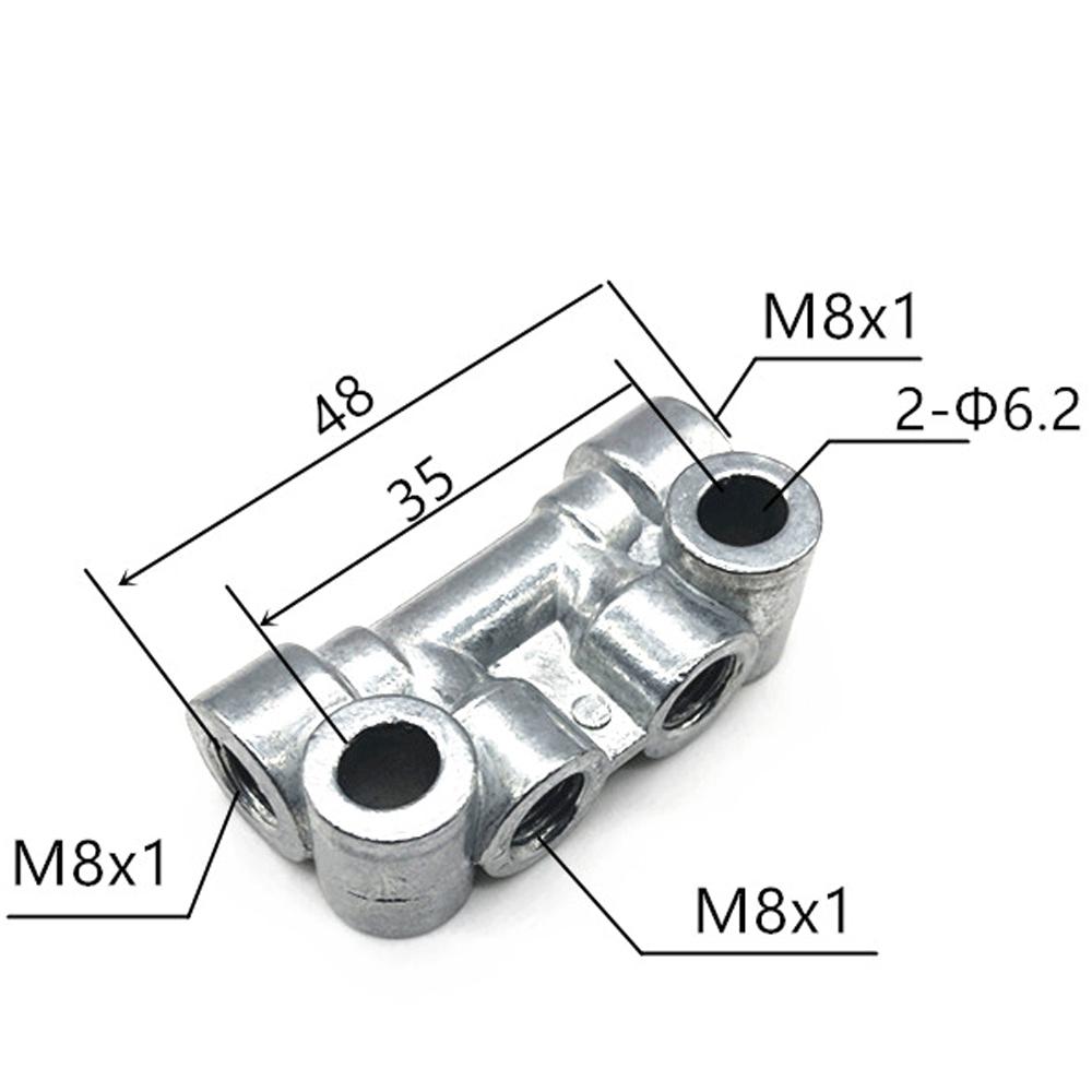 M8 M10 Pitch 1mm 2 3 4 5 6 7 8 10 Ways 4-12 Ports Zinc Alloy Resistance Oil Distributor Block Splitter Lubrication System
M8 M10 Pitch 1mm 2 3 4 5 6 7 8 10 Ways 4-12 Ports Zinc Alloy Resistance Oil Distributor Block Splitter Lubrication System